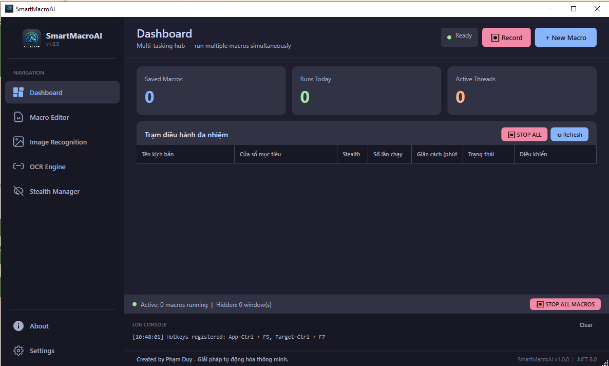 SmartMacroAI Dashboard